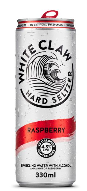 Hard Seltzer white claw raspberry