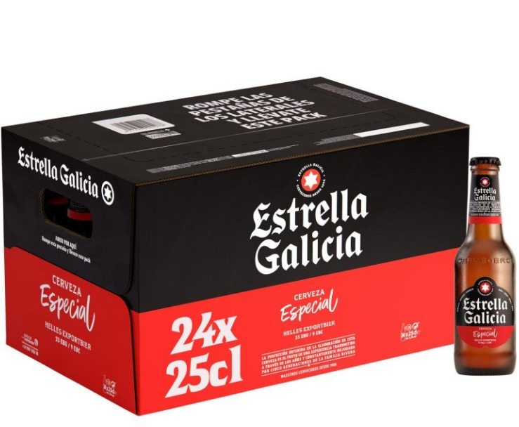 Box Estrella Galicia mini 24ud 0.25L