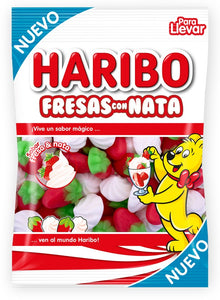 Golosinas Fresas con Nata - Haribo - 90 g